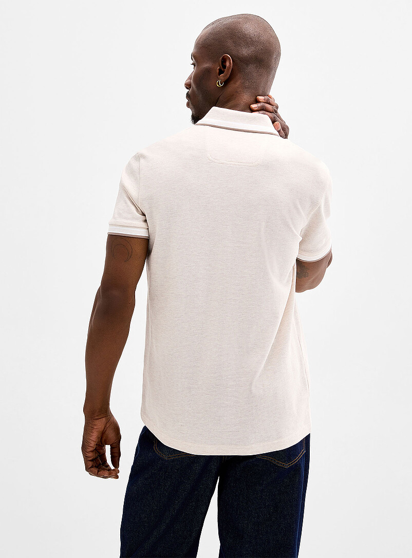 BOSS: Le polo piqu&eacute; Paddy Noir pour homme