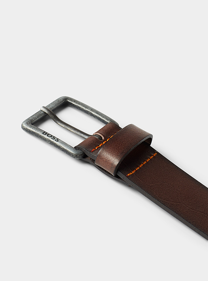 BOSS Black Jeeko leather belt for men