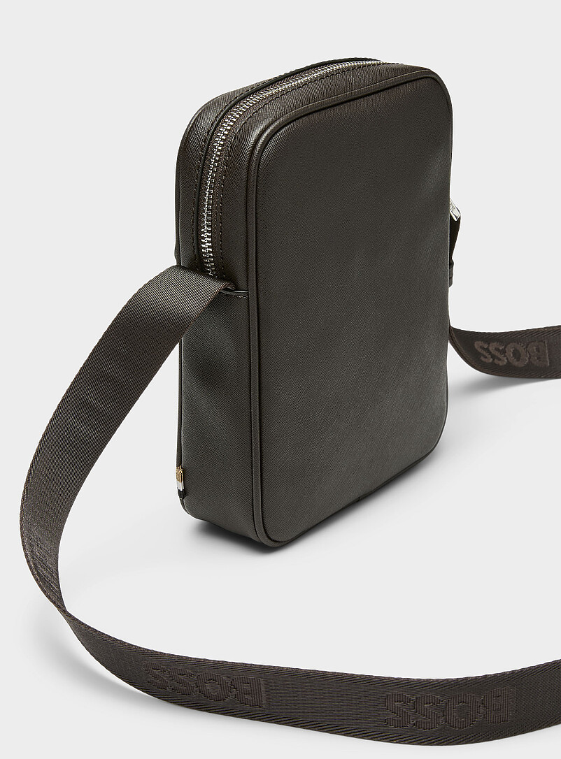 BOSS: Le sac bandouli&egrave;re Zair Noir pour homme