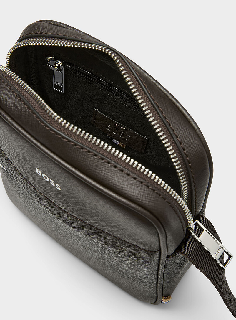 BOSS: Le sac bandouli&egrave;re Zair Noir pour homme