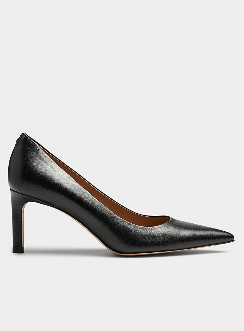BOSS Black Janet pointed-toe leather pumps for women
