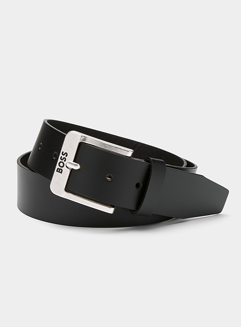 BOSS Black Jemio smooth leather belt for men