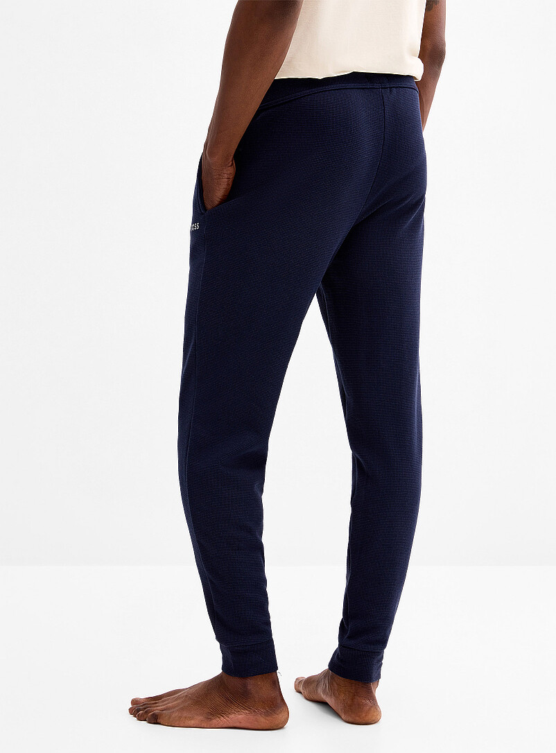 BOSS Black Waffled pyjama joggers for men