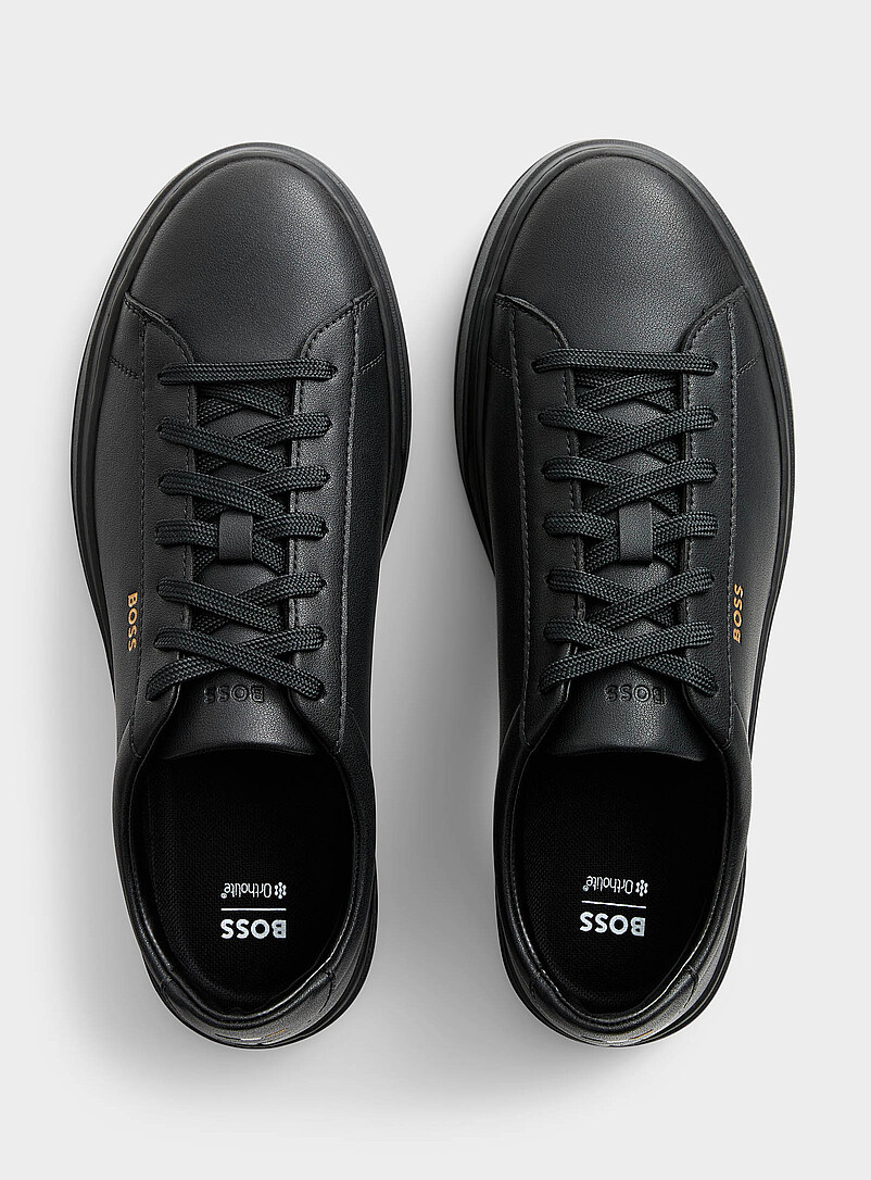 BOSS Black Kieran leather sneakers Men for men