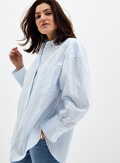 La chemise ample rayures bleues Eustyna
