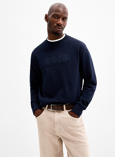 Tone-on-tone logo sweatshirt
