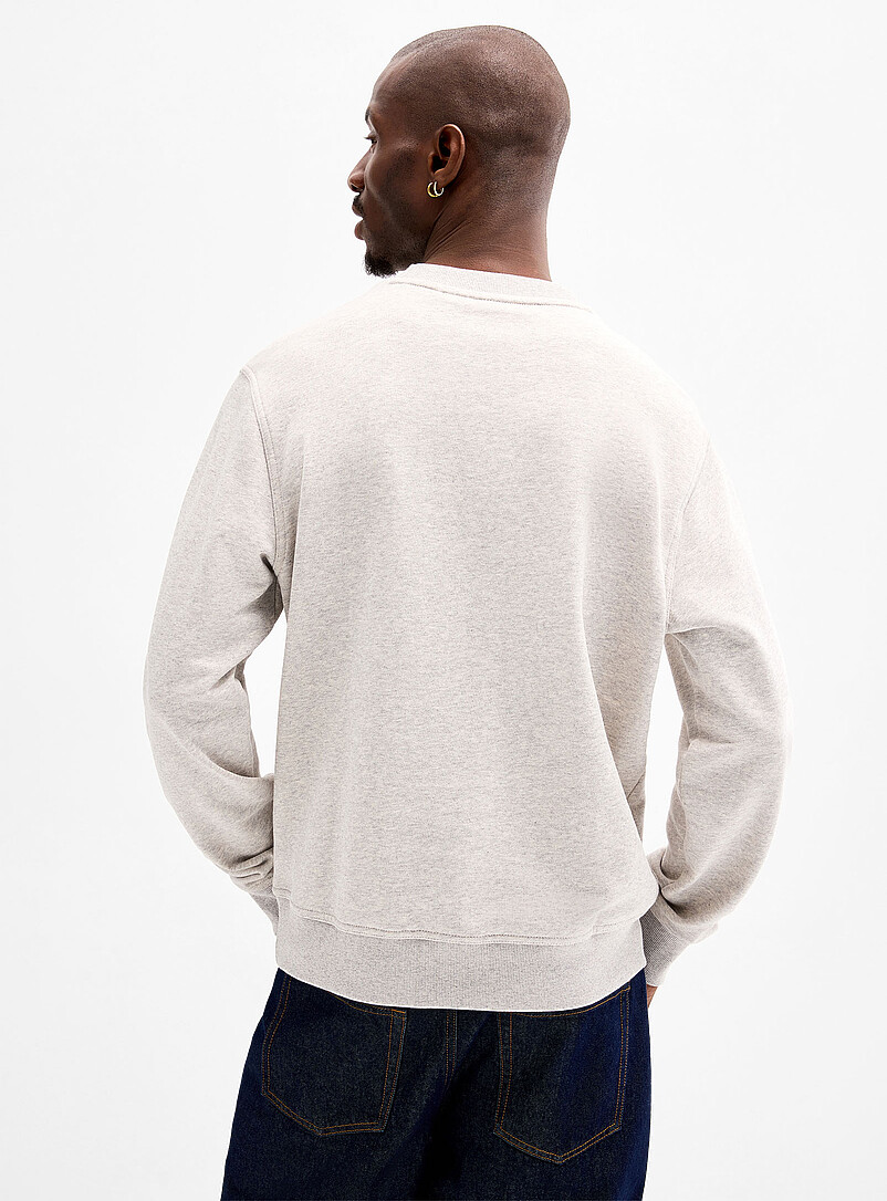 BOSS: Le sweat logo ton sur ton Greige  pour homme