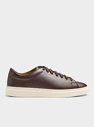 Kieran brown leather sneakers Men