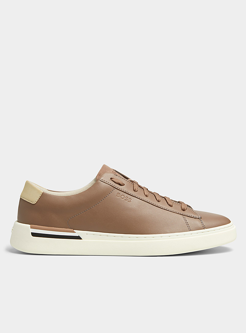 BOSS Fawn Taupe Clint court sneakers Men for men