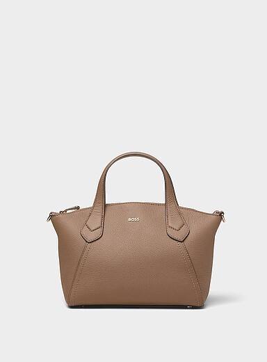 Lenah pebbled leather tote bag