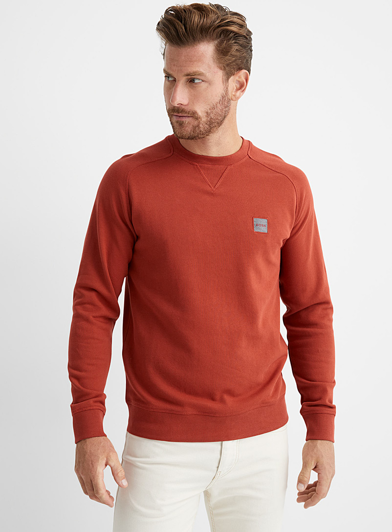 BOSS Red Logo patch sweatshirt for men