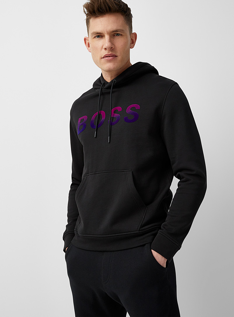 BOSS Black Wetry graded logo hoodie for men