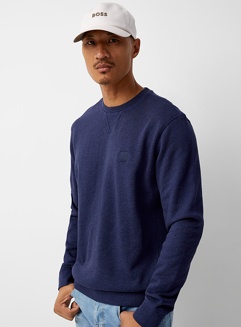 BOSS Marine Blue Westart sweatshirt for men
