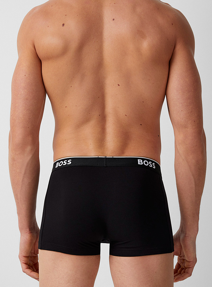 BOSS: Les boxeurs courts essentiels BOSS 2 po Coton Emballage de 3 Blanc pour homme