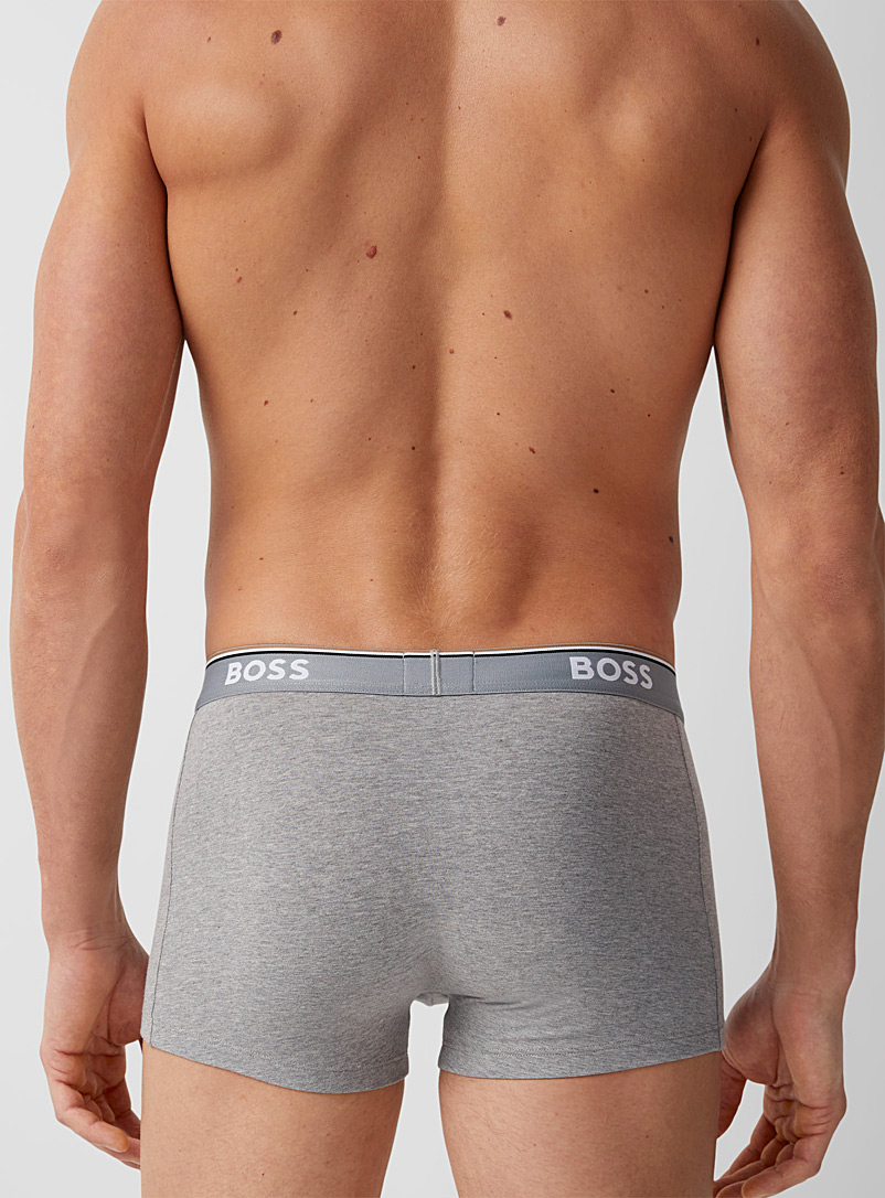 BOSS: Les boxeurs courts essentiels BOSS 2 po Coton Emballage de 3 Blanc pour homme