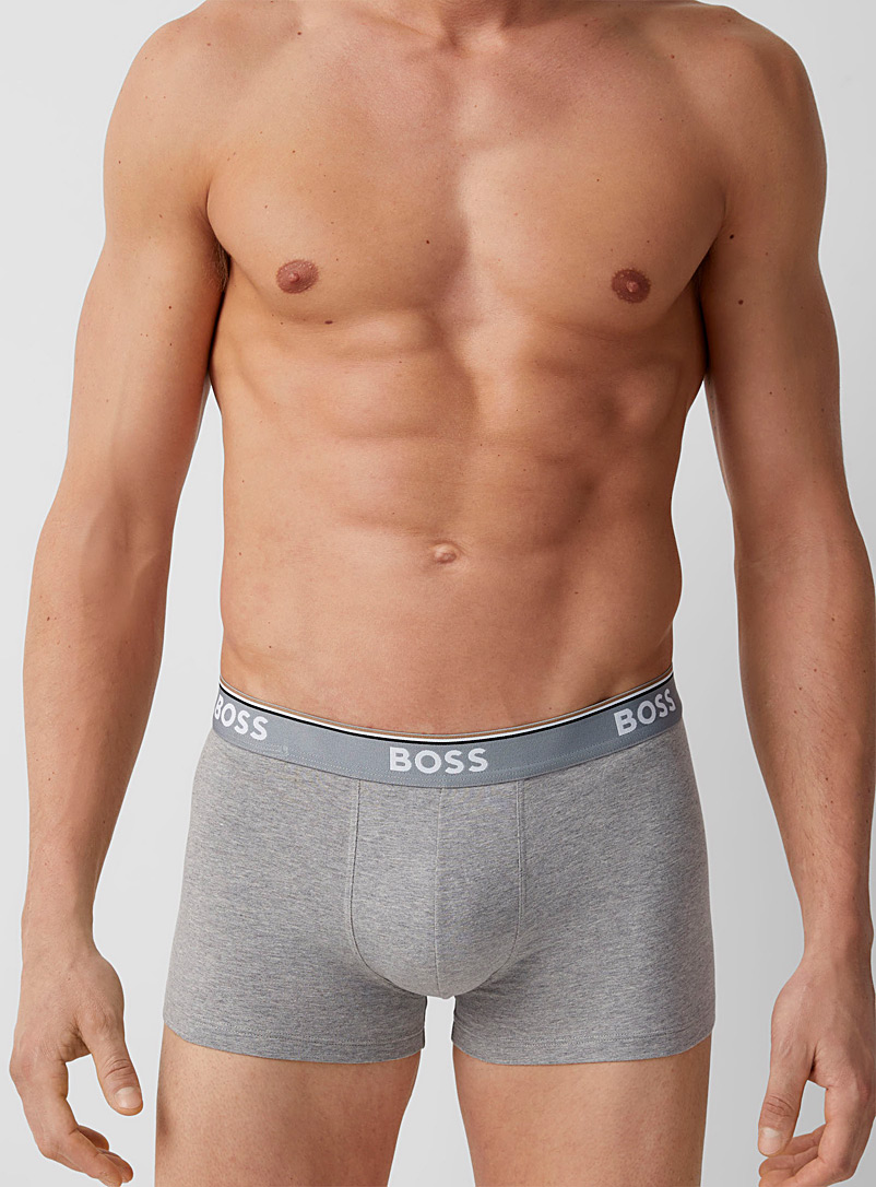 BOSS: Les boxeurs courts essentiels BOSS 2 po Coton Emballage de 3 Blanc pour homme