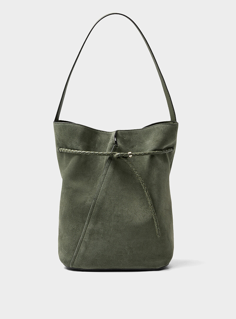 Revers large sage suede bucket bag product image (primary)