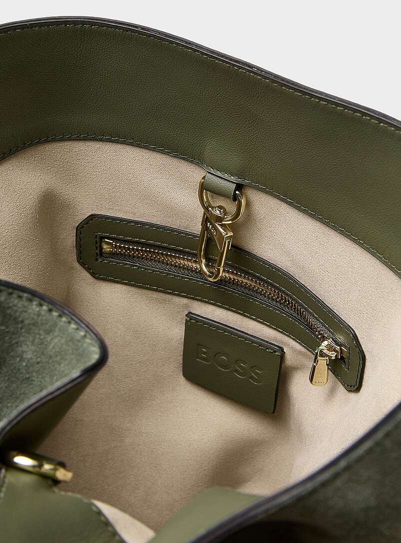 Revers large sage suede bucket bag product image 3