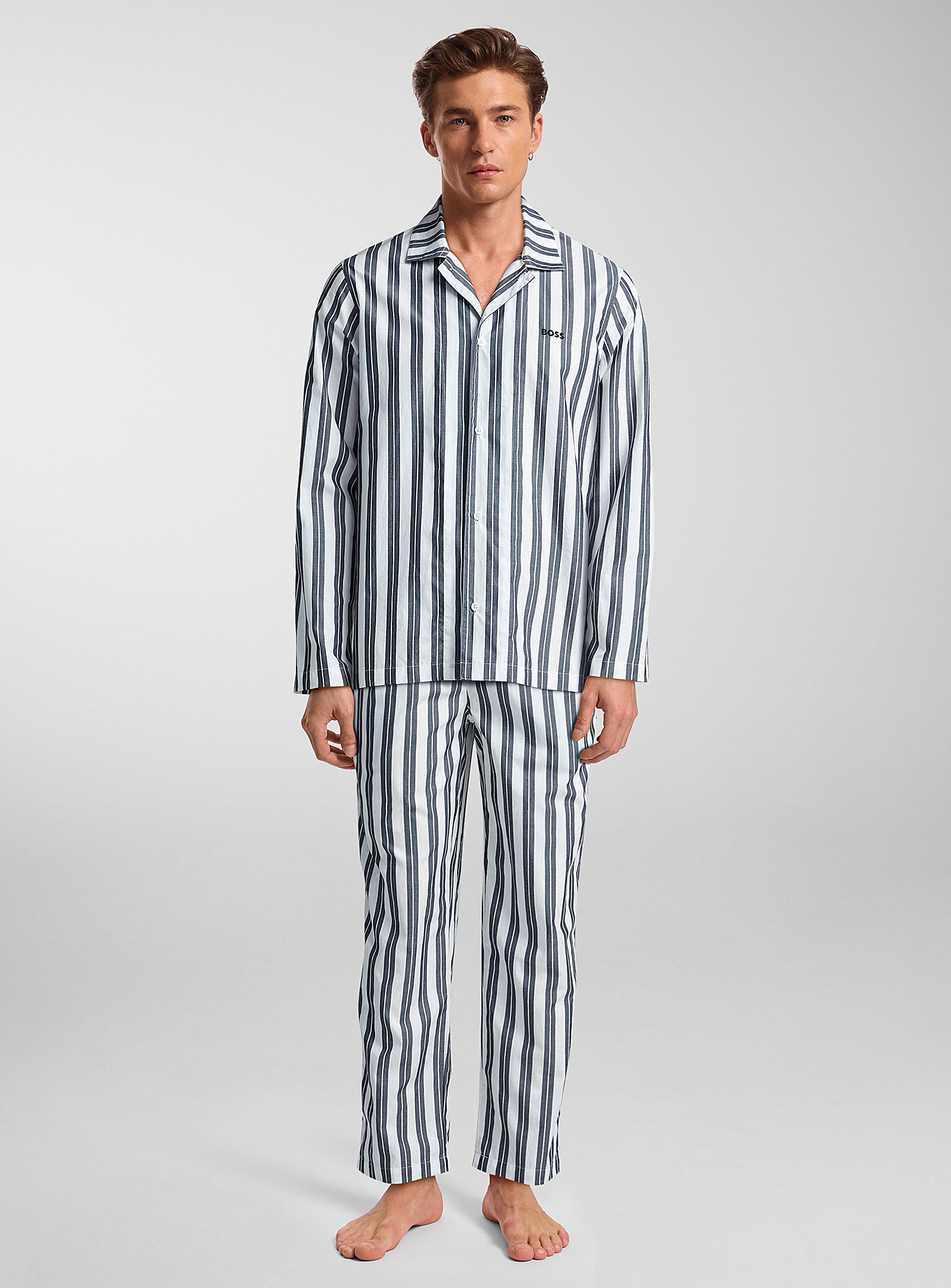 BOSS - Men's Twin-stripe pyjama set