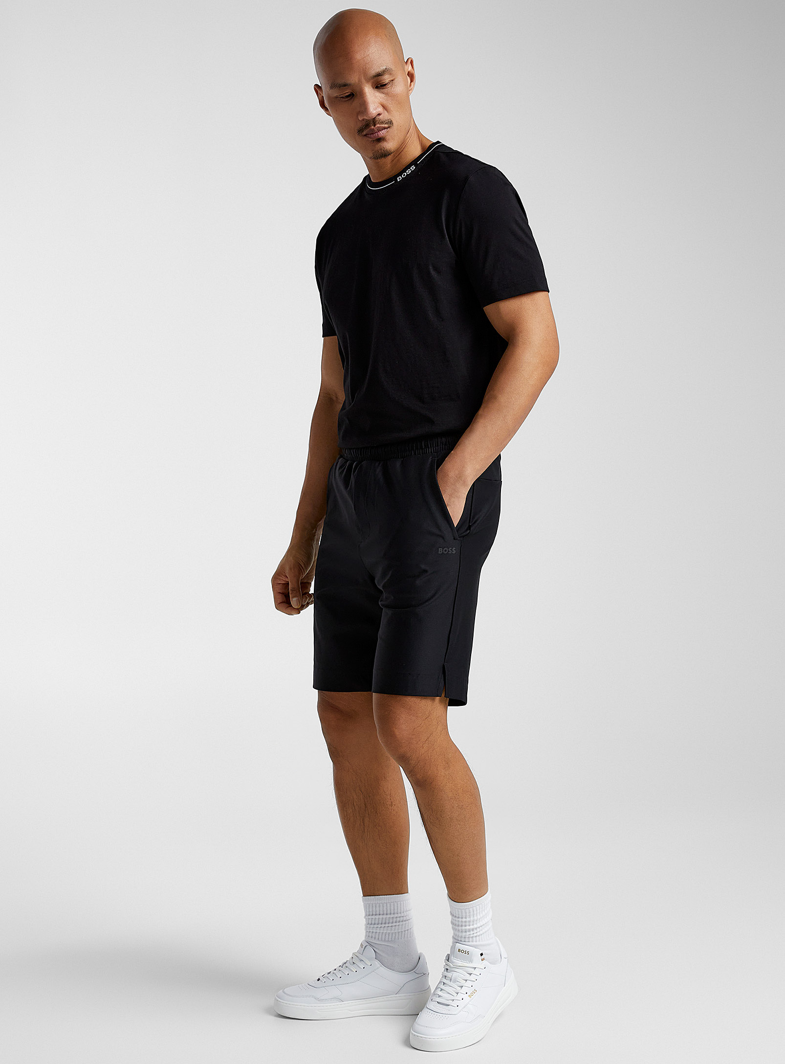 BOSS - Men's Hecon microfibre Bermuda Shorts