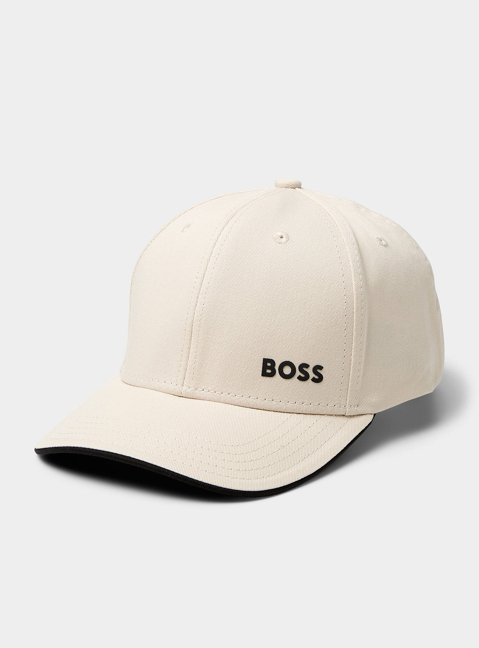 Hugo Boss Logo Trimmed Cap In White