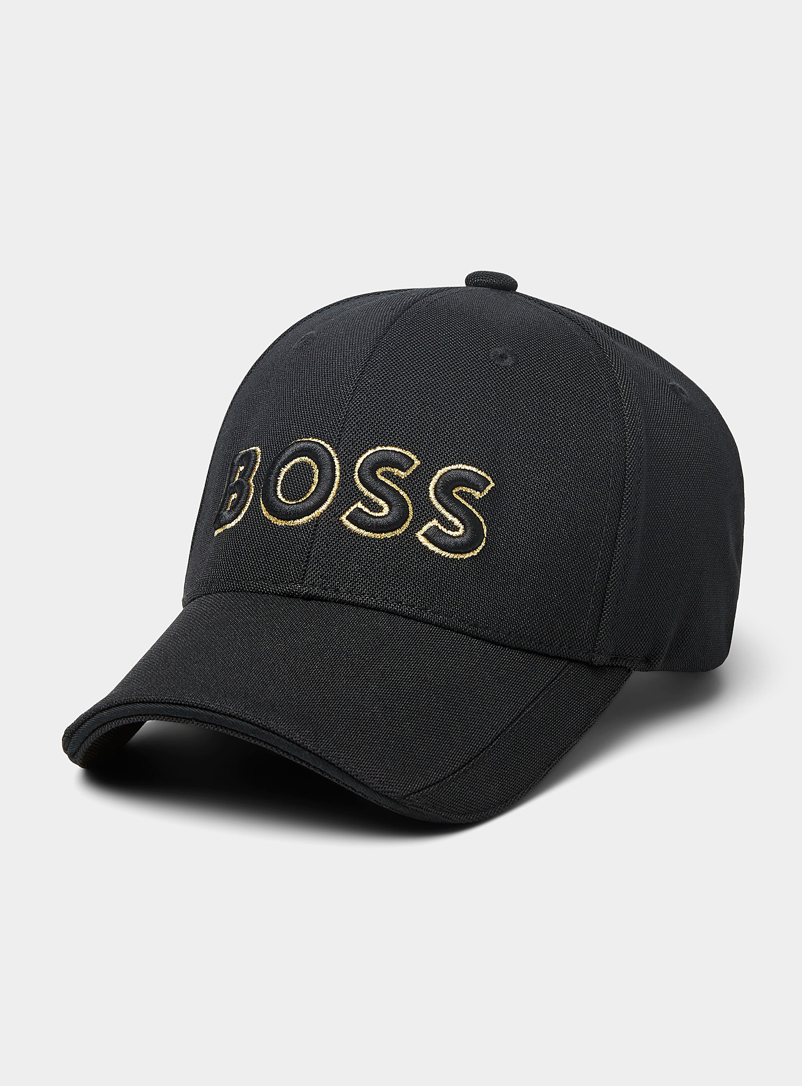 BOSS - Men's Large logo piqué cap