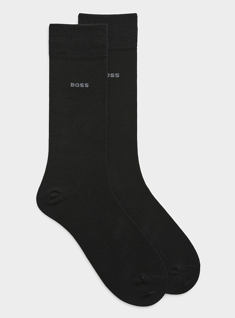 Fine cotton solid dress sock product image (primary)