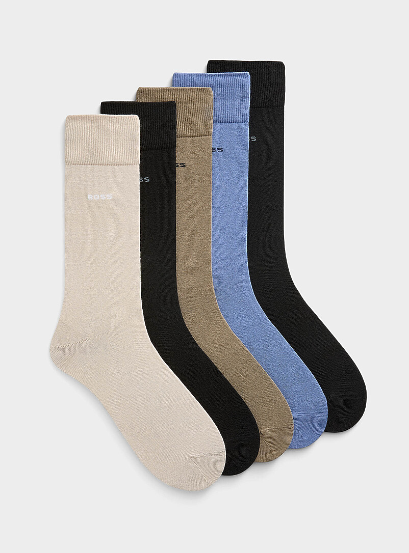 Solid Classic Dress Socks 5-Pack