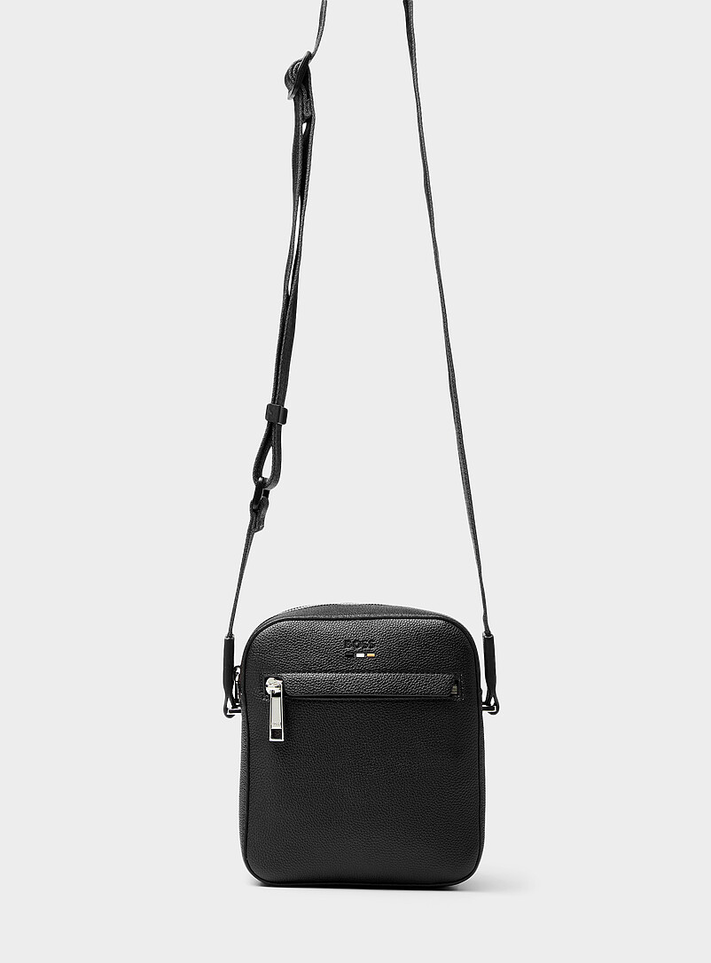 Pebbled faux leather shoulder bag product image (primary)