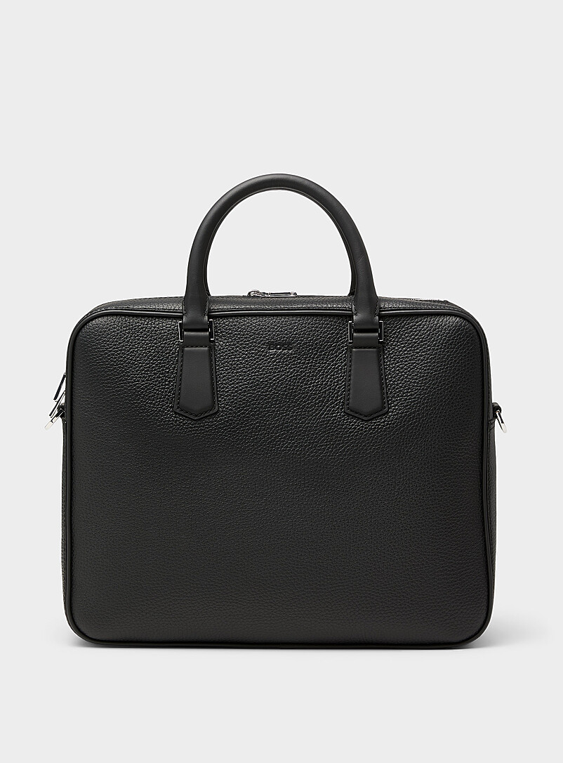 Crosstown leather briefcase product image (primary)