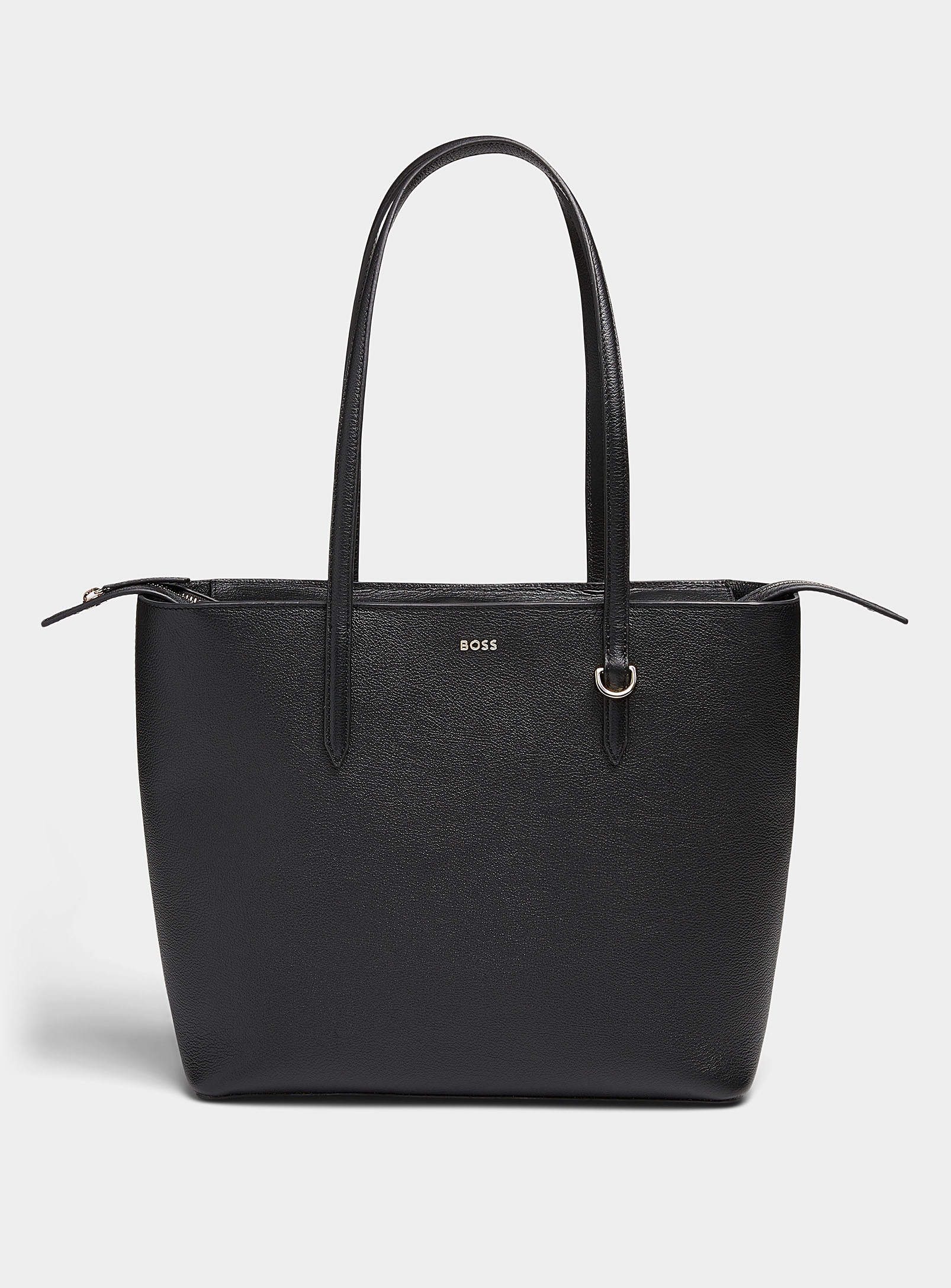 BOSS - Women's Alyce pebbled leather minimalist Tote Bag