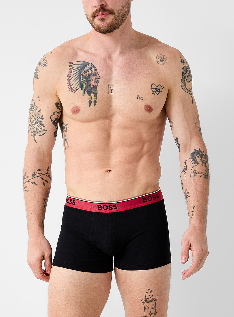 2.5" contrast-waist trunks Cotton 3-pack product image 2