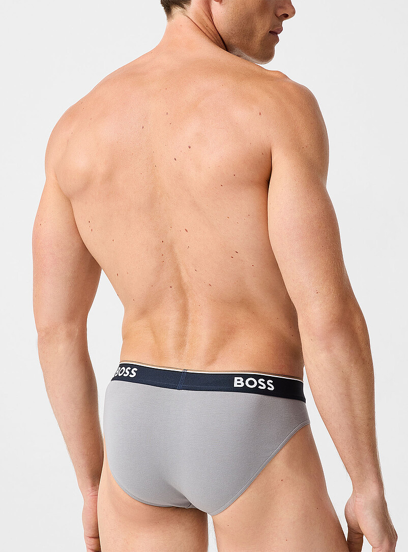 Navy/khaki/grey briefs Cotton Stretch 3-pack product image 2