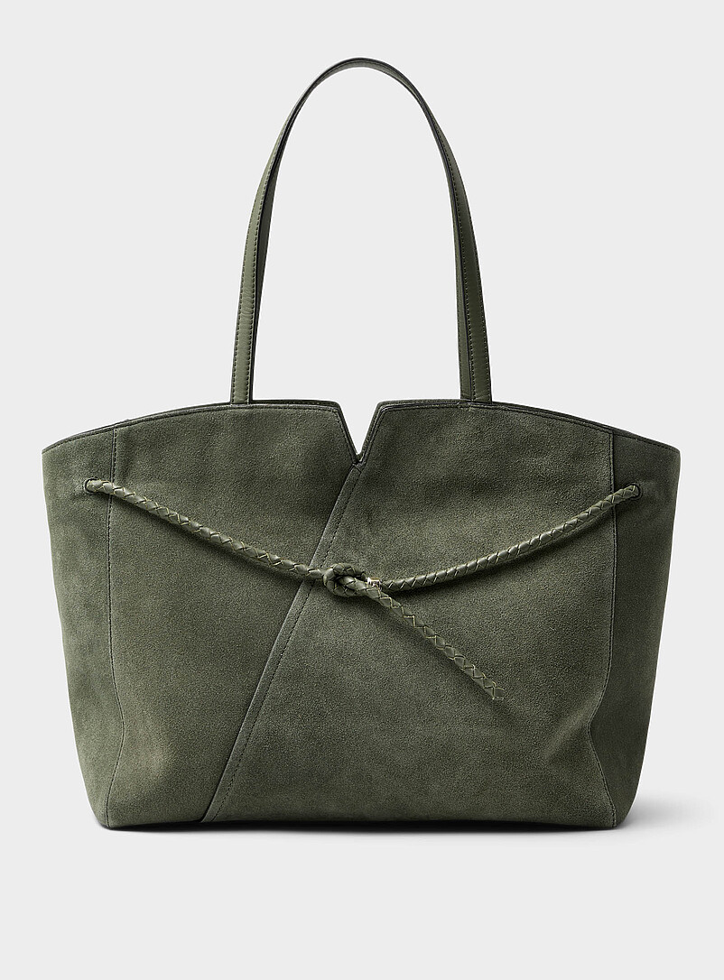 Revers large sage suede tote bag product image (primary)
