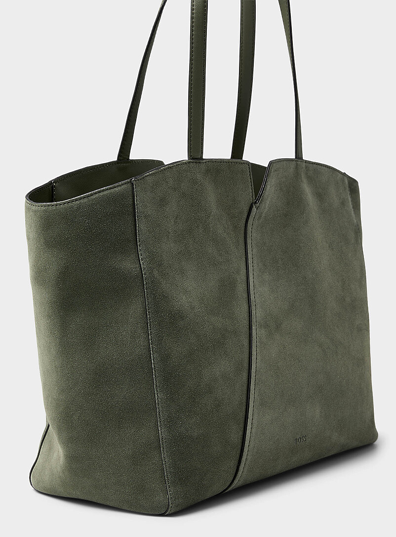 Revers large sage suede tote bag product image 2