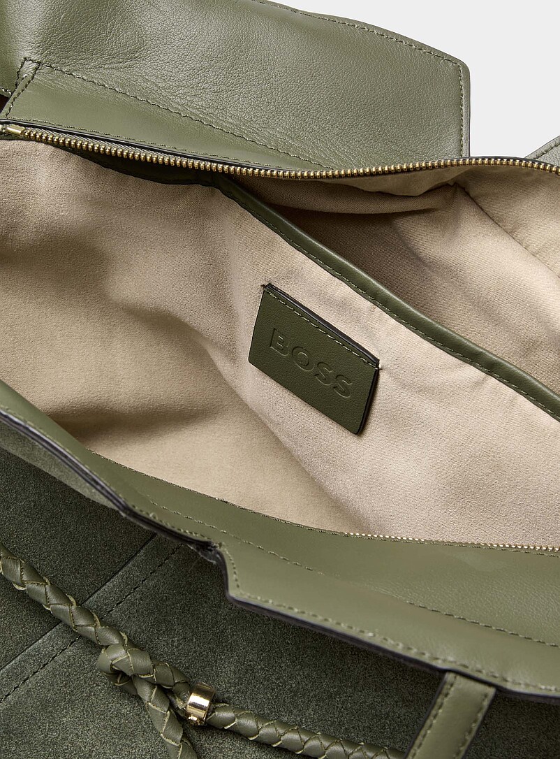 Revers large sage suede tote bag product image 3