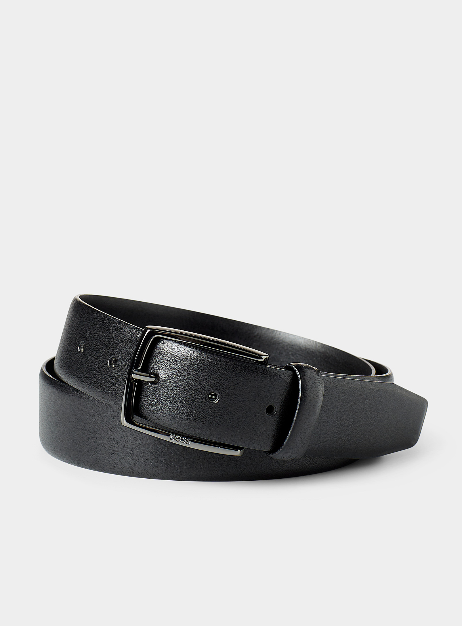 Hugo Boss Celie Leather Belt In Black