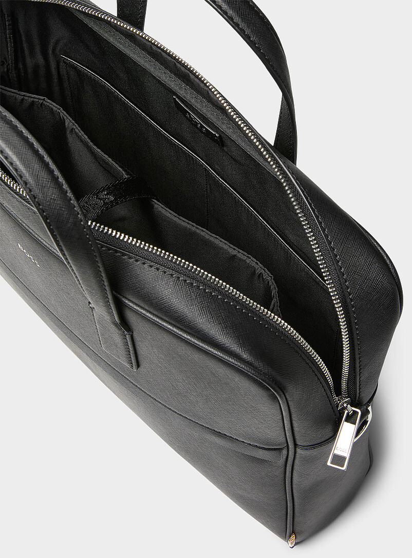 Zair regenerated leather briefcase product image 3