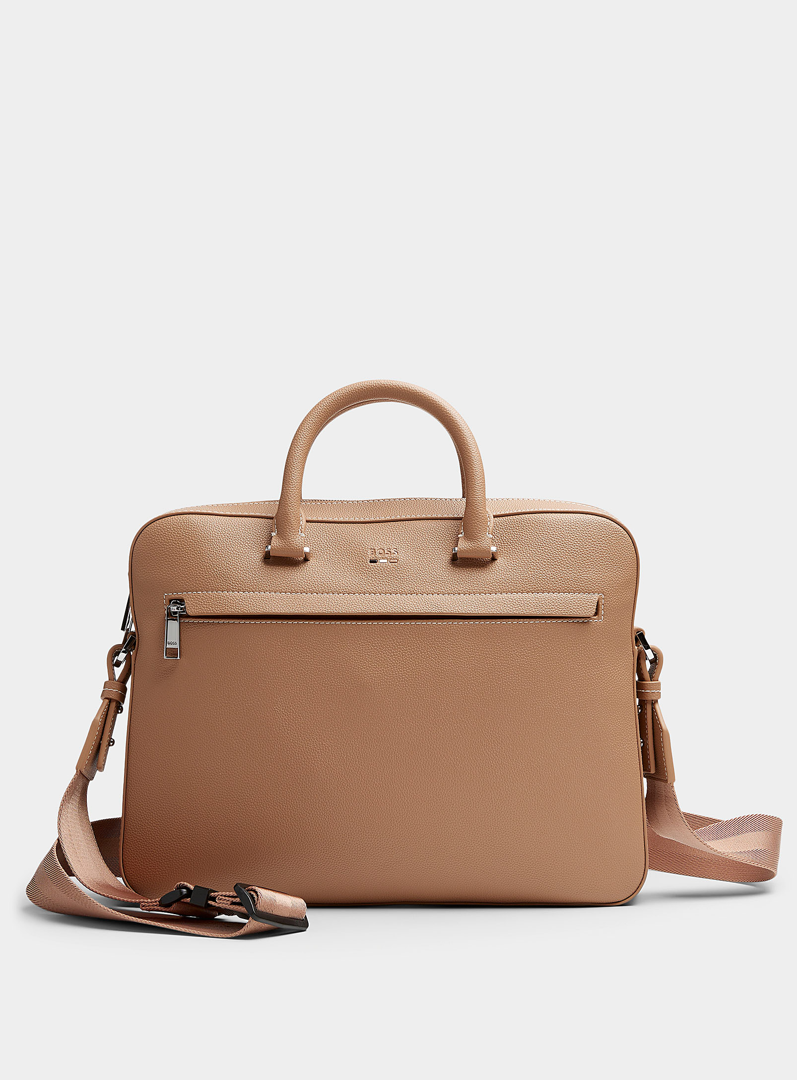BOSS - Men's Ray faux-leather briefcase