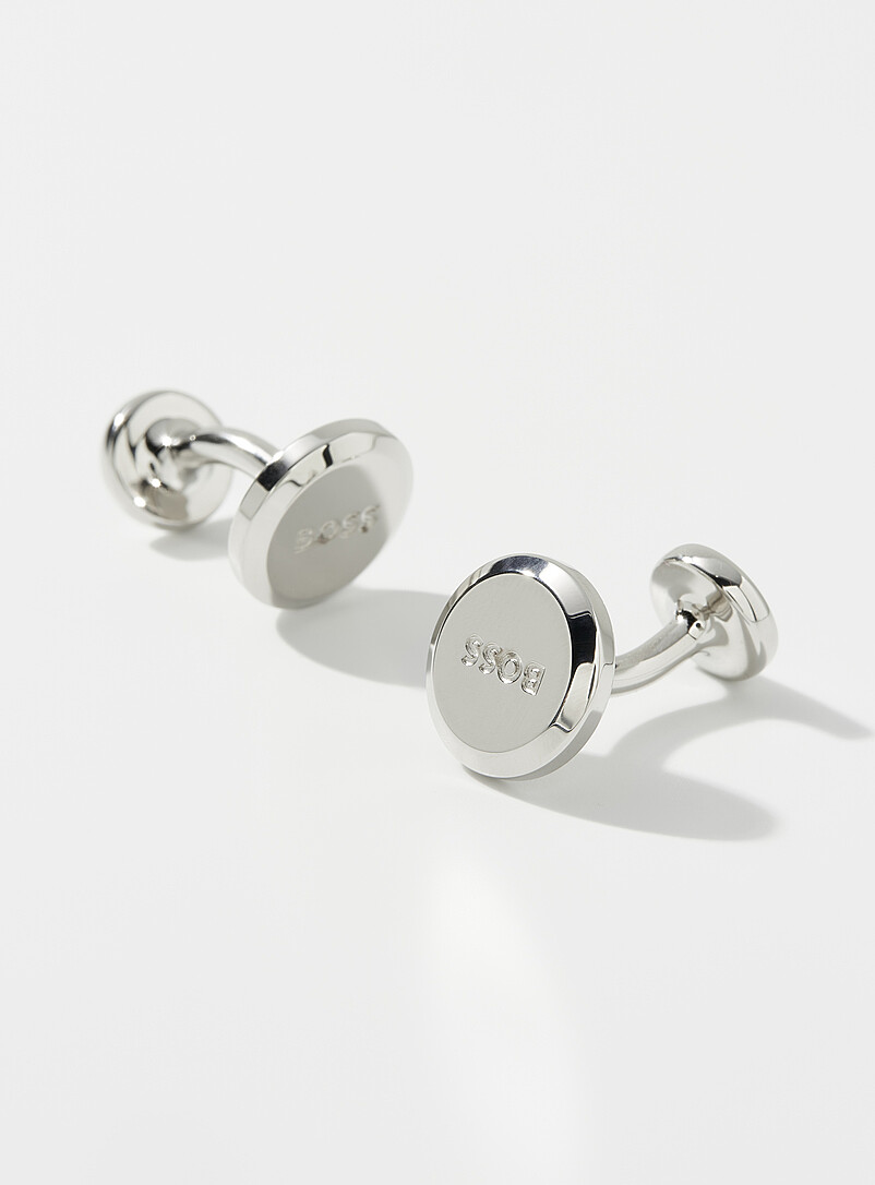 Engraved disc cufflinks product image 2