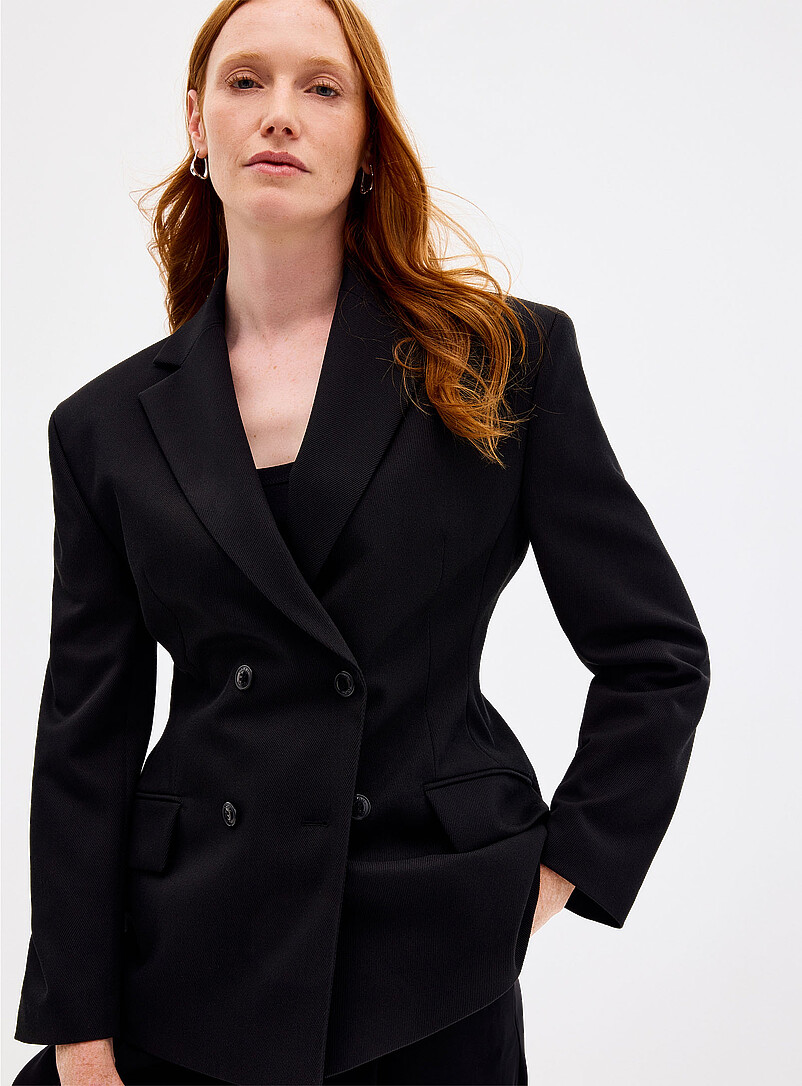 Astiana Hourglass Double-Breasted Blazer