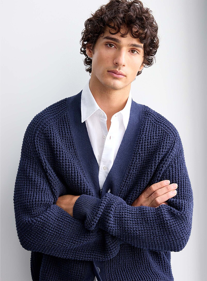 Andemo ribbed-collar cardigan product image 2