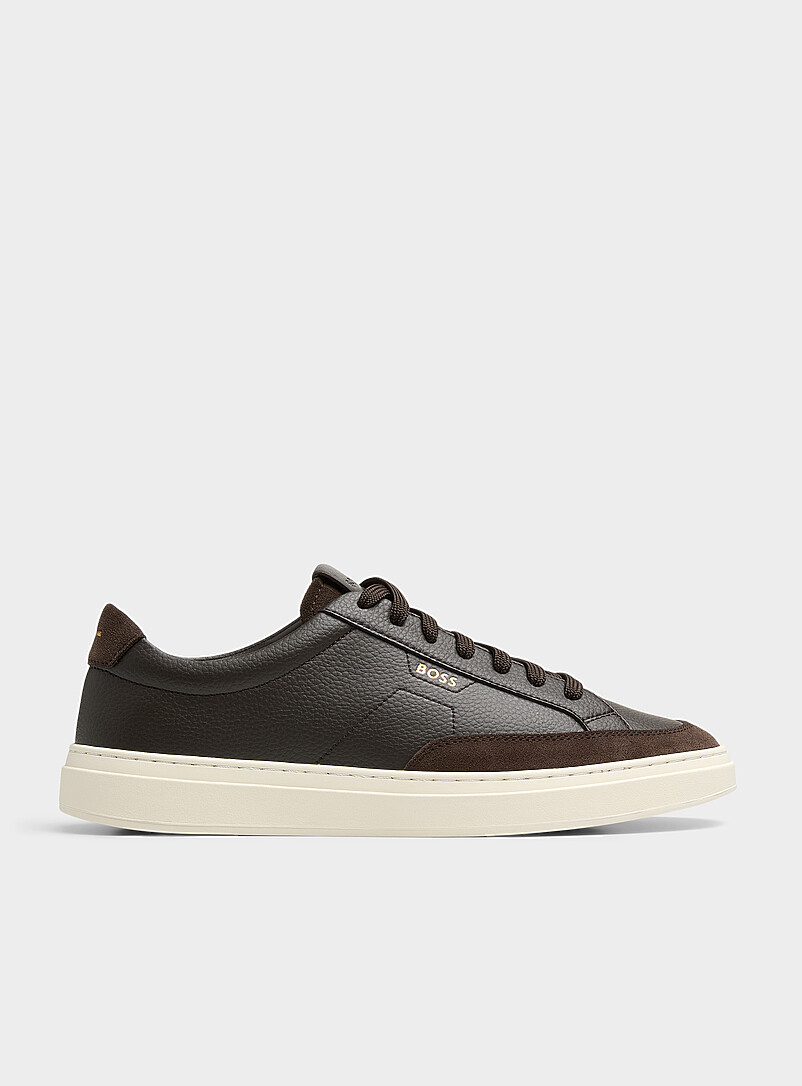 Kieran brown leather sneakers Men product image (primary)