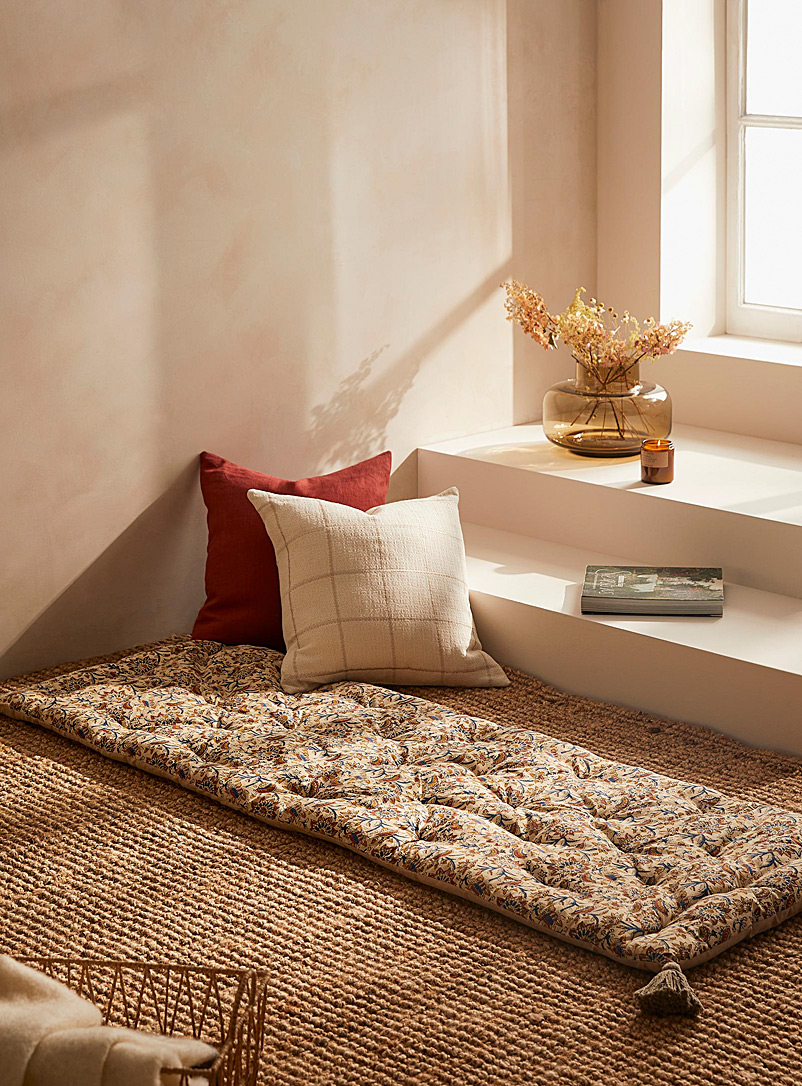 Simons Maison Assorted Floral tapestry floor cushion 61 x 180 cm