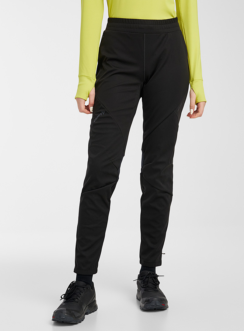 CRAFT Black Glide soft shell pant for women