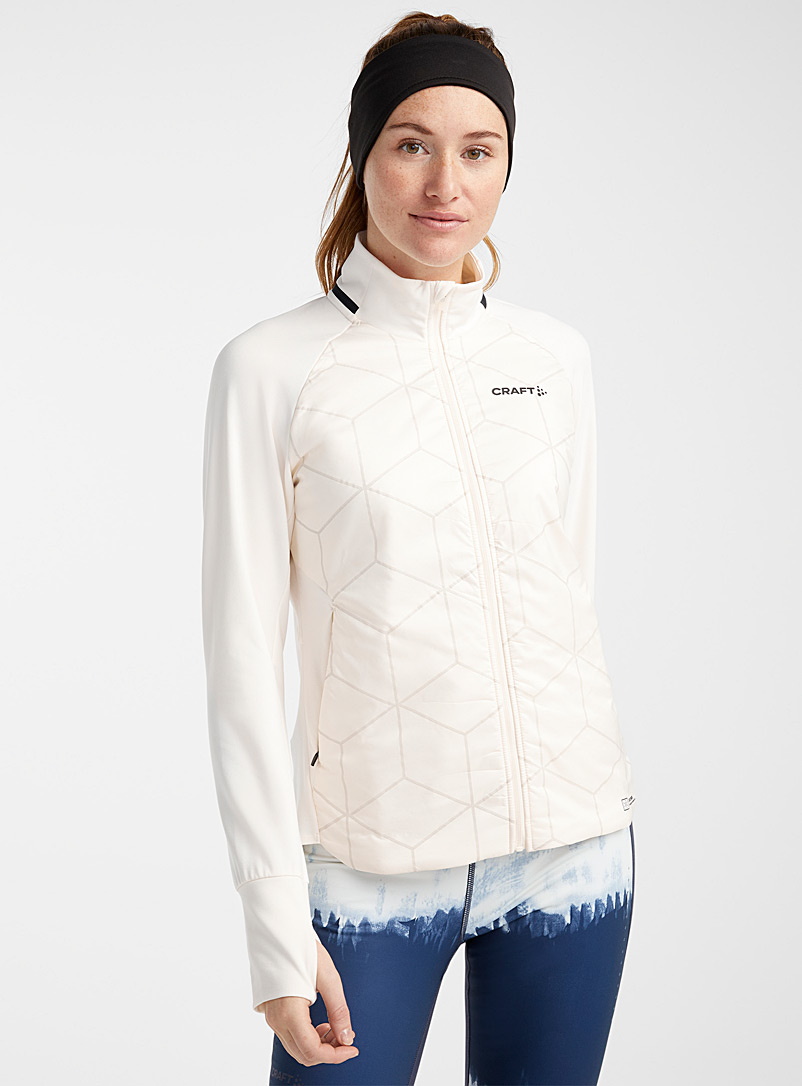 CRAFT Ivory White ADV Subz Lumen windbreaker jacket for women