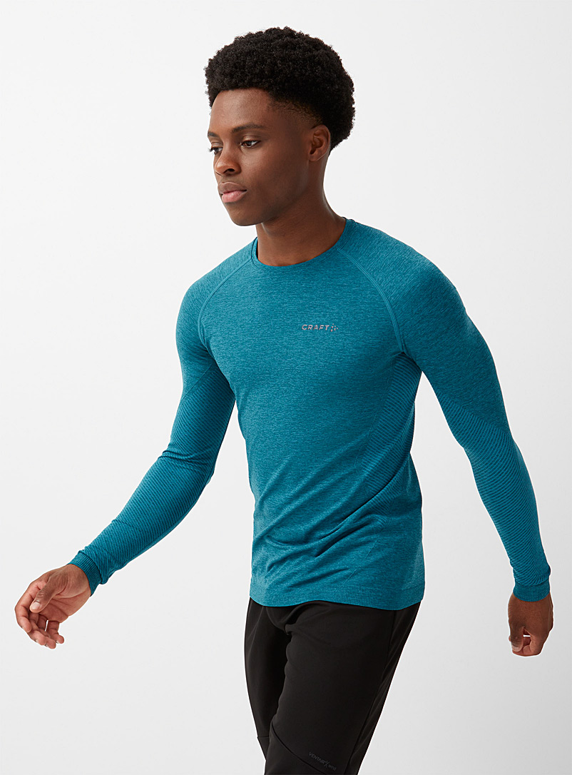 CRAFT Slate Blue Dry Active Comfort crew-neck thermal top for men