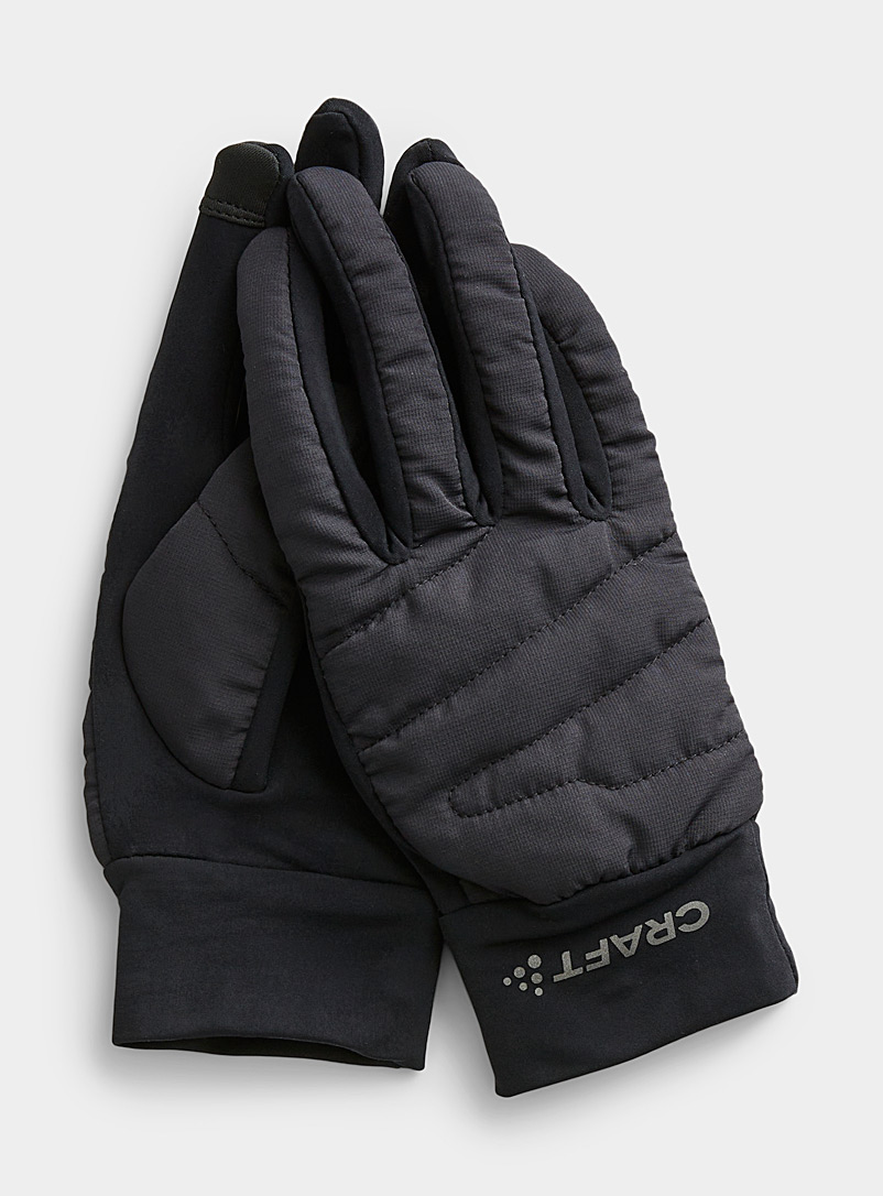CRAFT Black Core Essence quilted glove for women