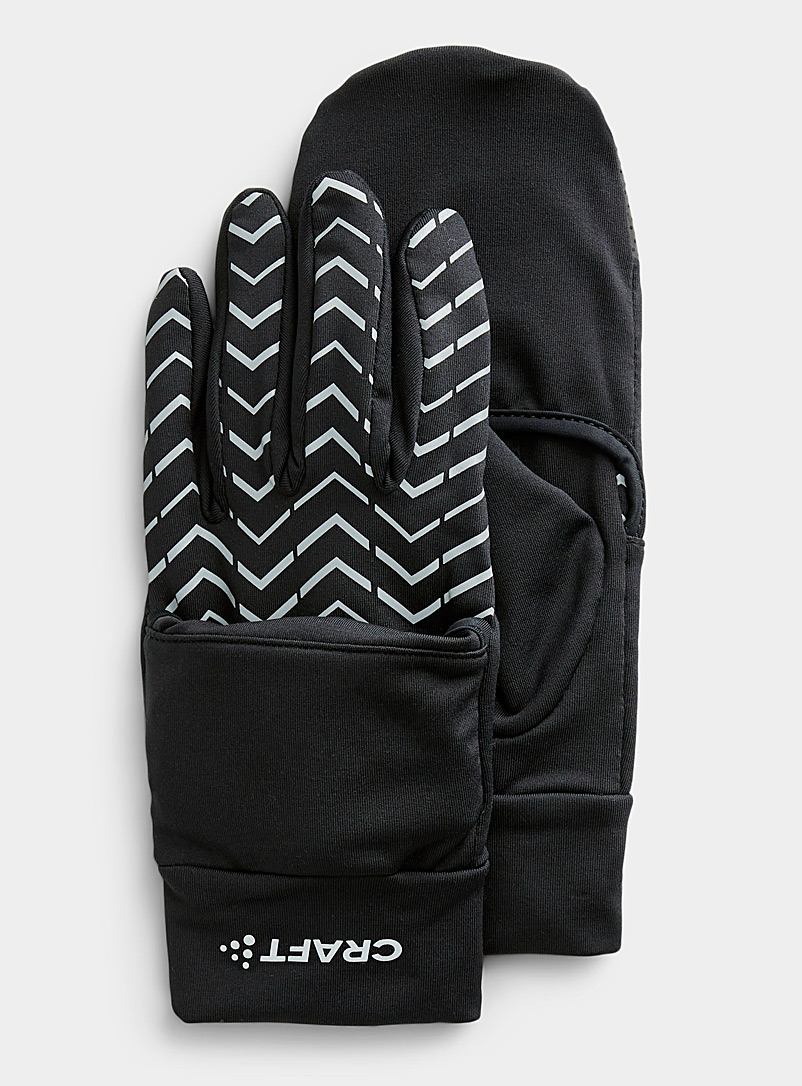 CRAFT Black Lumen hybrid gloves for men