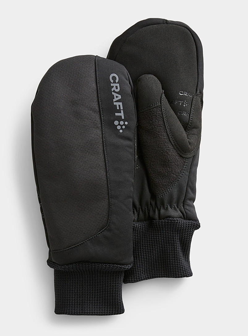 CRAFT Black Core Essence quilted mitten for women